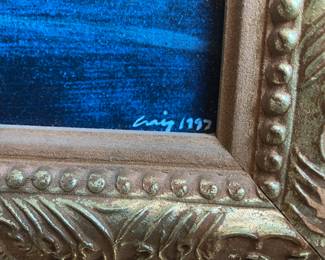 8	$50 	Art - Lilly Pads - Craig 1997
		  41W X 33H
