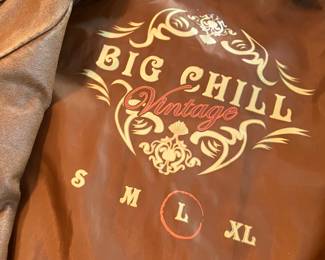 $50 	Big Chill Vintage Leather Jacket - L
