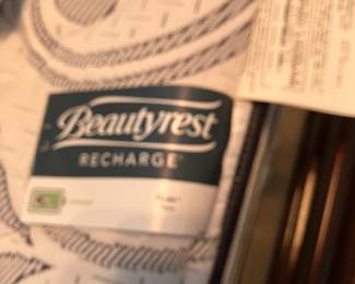 22	$400 	Queen Size Bed with Beautyrest Mattress & Boxspring
		  Headboard:  64W X 54H
		  Footboard:  64W X 36H

