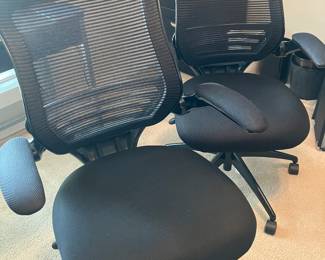 49	$80 EACH 	2 Mesh Back Office Chairs with Arms
