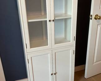 36	$150 	White Curio Cabinet PICTURE 
		  25W X 14D X 52H
