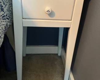 32	$70 	End Table - White Painted Wood
		  15W X 14D X 24H
