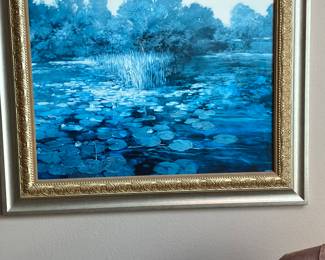 8	$50 	Art - Lilly Pads - Craig 1997
		  41W X 33H
