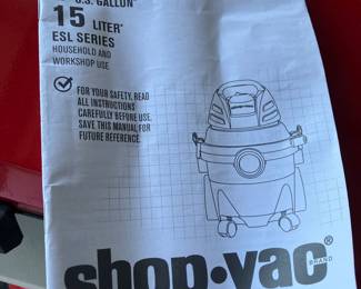 60	$60 	ShopVac The Workshop Assistant ESL Series
		  4 Gallon
