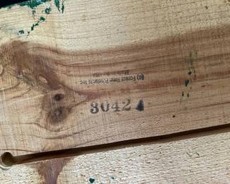 #G - Wood fish green/red/white 35Wx10D with metal fins -Bought at the Fairhope Art Festival years back 