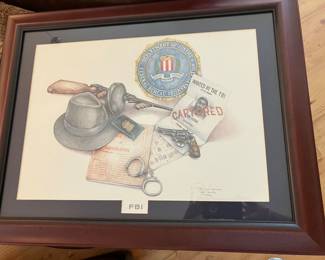 20	$150 	FBI Art with Arms - Signed Patrick Hanna 473/5000
		  28W X 22H

