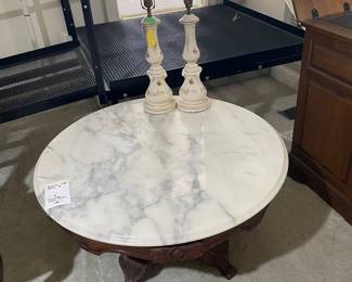 Marble top coffee table