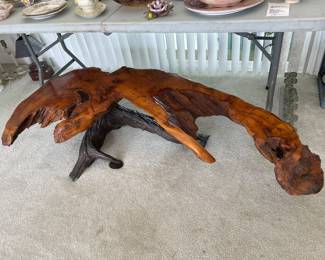 Live edge cedar table