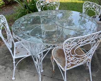 Cast iron patio furniture