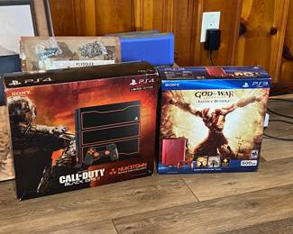 Special edition game systems in original boxes