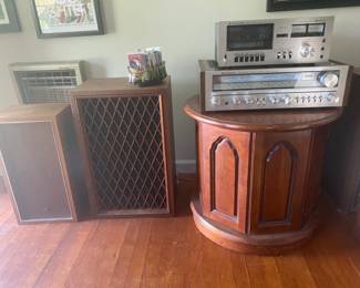 Vintage speakers and stereo equipment