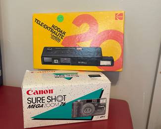 Vintage camera and accessories 