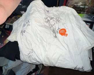 signed browns 80s shirt