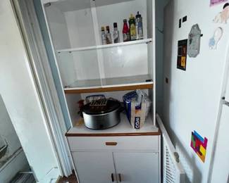 white kitchen cabinet