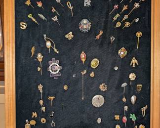 STICK PIN, STRAIGHT PIN, HAT BIN, LAPEL PIN, VEST PIN COLLECTION