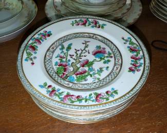 MORRIS CROWN CHELSEA CHINA SALAD/LARGE DESSERT PLATES