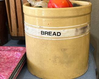Yellow Ware BREAD crock