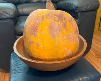 Paper Mache pumpkin