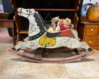 Childs vintage rocking horse 