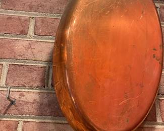 Copper stainless oval pan,