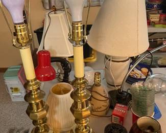 Assorted lamps.
