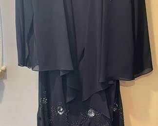 Fancy two-piece black dress,