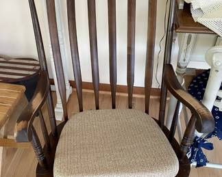 Wooden rocker.