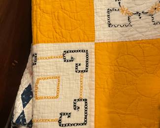 Handmade quilt.