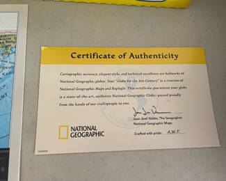 Vintage Replogle world Nation series floor globe.