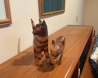 SCAN king-size bed with platform and two drawers.