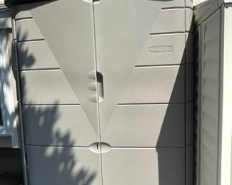 Rubbermaid storage cabinet.