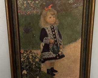 Framed art print of The Renoir Girl by Auguste Renoir.