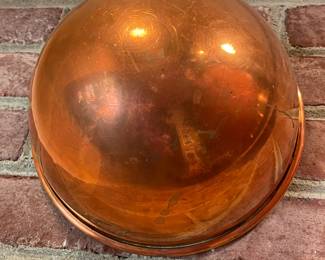 Copper bowl.