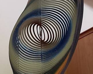 Stainless steel wind spinner.