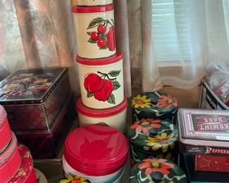 Vintage canister sets.