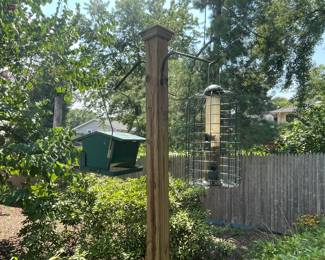 Bird feeders.