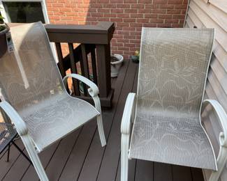 Pair of patio chairs.