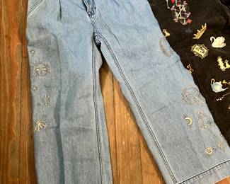 Johnny Was Jeans & Silk Pants