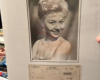 Mitzi Gaylors Signed check 