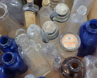 Vintage bottle collection