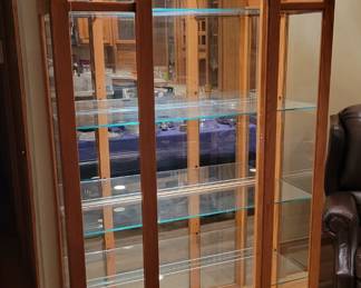 Beautiful Lighted Curio Cabinet 