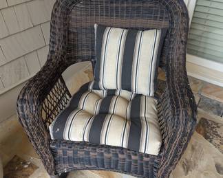 Wicker patio set