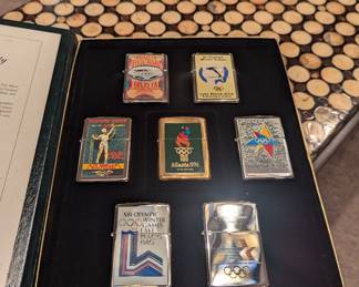 Olympic Zippo set
