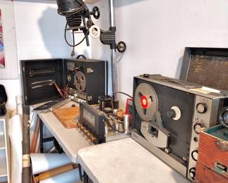 "Solar" Photo Enlarger, Craftsman Mono Tuner, Reel to Reels