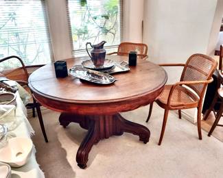 Pedestal Dining Room Table