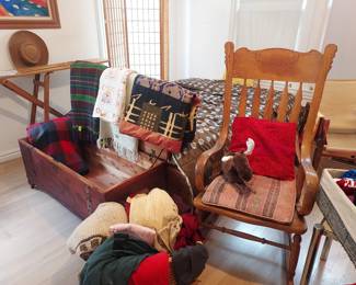 Antique Rocker, Cedar Chest
