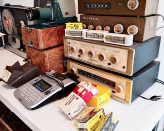 Projector, Heathkit & Sherwood Tuners