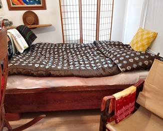 Handcrafted Full Bed, Made With Bridge Ties--Sturdy!