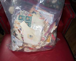 giant bag of stamps