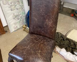 Close up of Leather Chair 